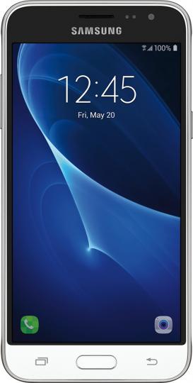 Samsung - Refurbished Galaxy J3 4G LTE with 16GB Memory Cell Phone (Unlocked) - White