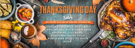 Thanksgiving Day sales at your favorite online stores in the USA